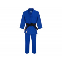 Кимоно для дзюдо подростоковое Clinch Judo Silver FDR C333 синий