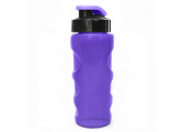 Бутылка для воды HEALTH and FITNESS, 500 ml., anatomic, прозрачно/фиолетовый КК0156