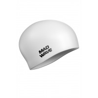 Силиконовая шапочка Mad Wave Long hair silicone M0511 01 0 02W белый