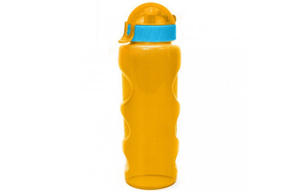 Бутылка для воды LIFESTYLE со шнурком, 500 ml., anatomic, прозрачно/желтый КК0157 600_380