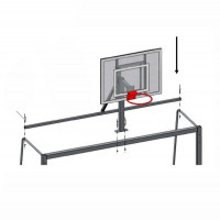 Стойка баскетбольная для мини-футбольных ворот (центр) Dinamika ZSO-003906