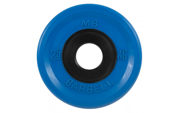 Диск олимпийский d51мм евро-классик MB Barbell MB-PltCE-2,5 2,5 кг синий 600_380