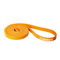 Эспандер Torres латексная петля, сопротивление 15 кг, 208см, шир.1,3 см AL0046 оранжевый
