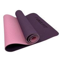 Коврик для йоги и фитнеса  двусторонний, 180х61х0,6см UnixFit YMU6MMVT фиолетовый