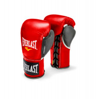 Перчатки боевые Everlast Powerlock 10oz XL красный/серый 27111070000