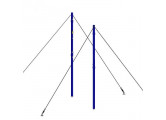 Стойки волейбольные универсальные на растяжках с системой натяжения (цвет синий) Dinamika ZSO-004269