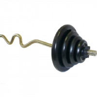 Штанга гнутая (изогнутая) MB Barbell EZ-образная 47,5 кг (МВ) чёрная