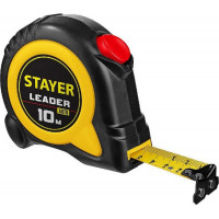 Рулетка с автостопом STAYER Leader 10м х 25мм (3402-10-25)