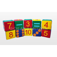 Детские игровые кубики - Учимся считать ФСИ 10 кубиков 10849
