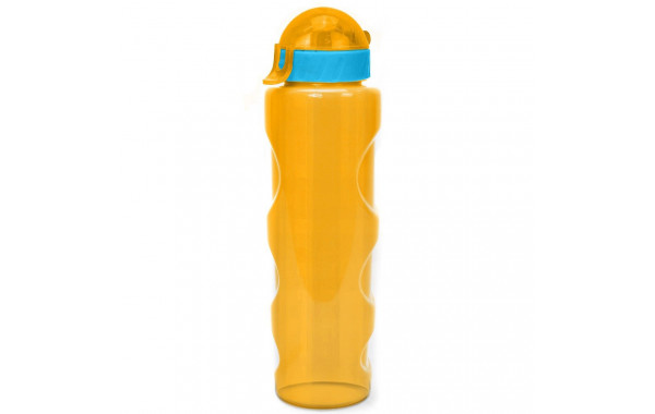 Бутылка для воды LIFESTYLE со шнурком, 700 ml., anatomic, прозрачно/желтый КК0161 600_380