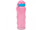 Бутылка для воды LIFESTYLE со шнурком, 500 ml., anatomic, прозрачно/розовый КК0157