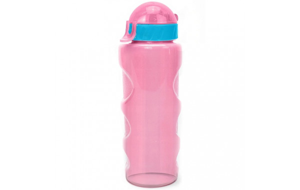 Бутылка для воды LIFESTYLE со шнурком, 500 ml., anatomic, прозрачно/розовый КК0157 600_380