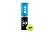 Мяч теннисный Dunlop ATP Official 4B, 601314, уп.4ш, одобр. ITF, нат.резина,фетр.