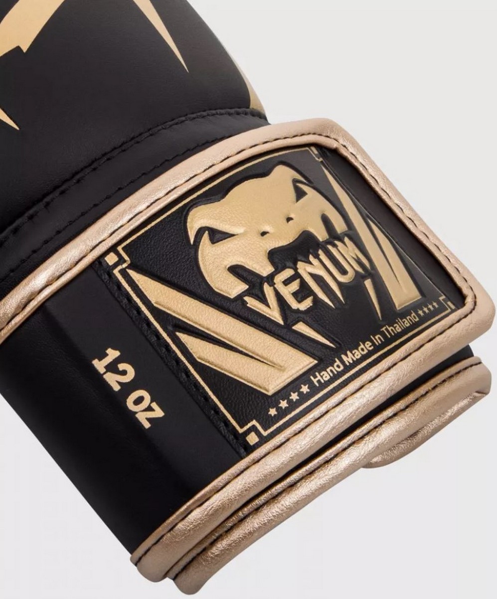 Перчатки Venum Elite 1392-126-14oz черный\золотой 997_1200