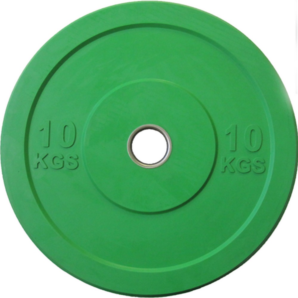 Диск цельно резиновый 10 кг Johns Bumper DRAB - 10С цветной 1000_1000
