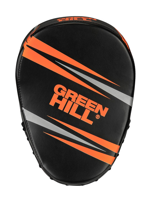 Боксерские лапы Green Hill TEK7 черно-оранжевый FMT-5260 525_700