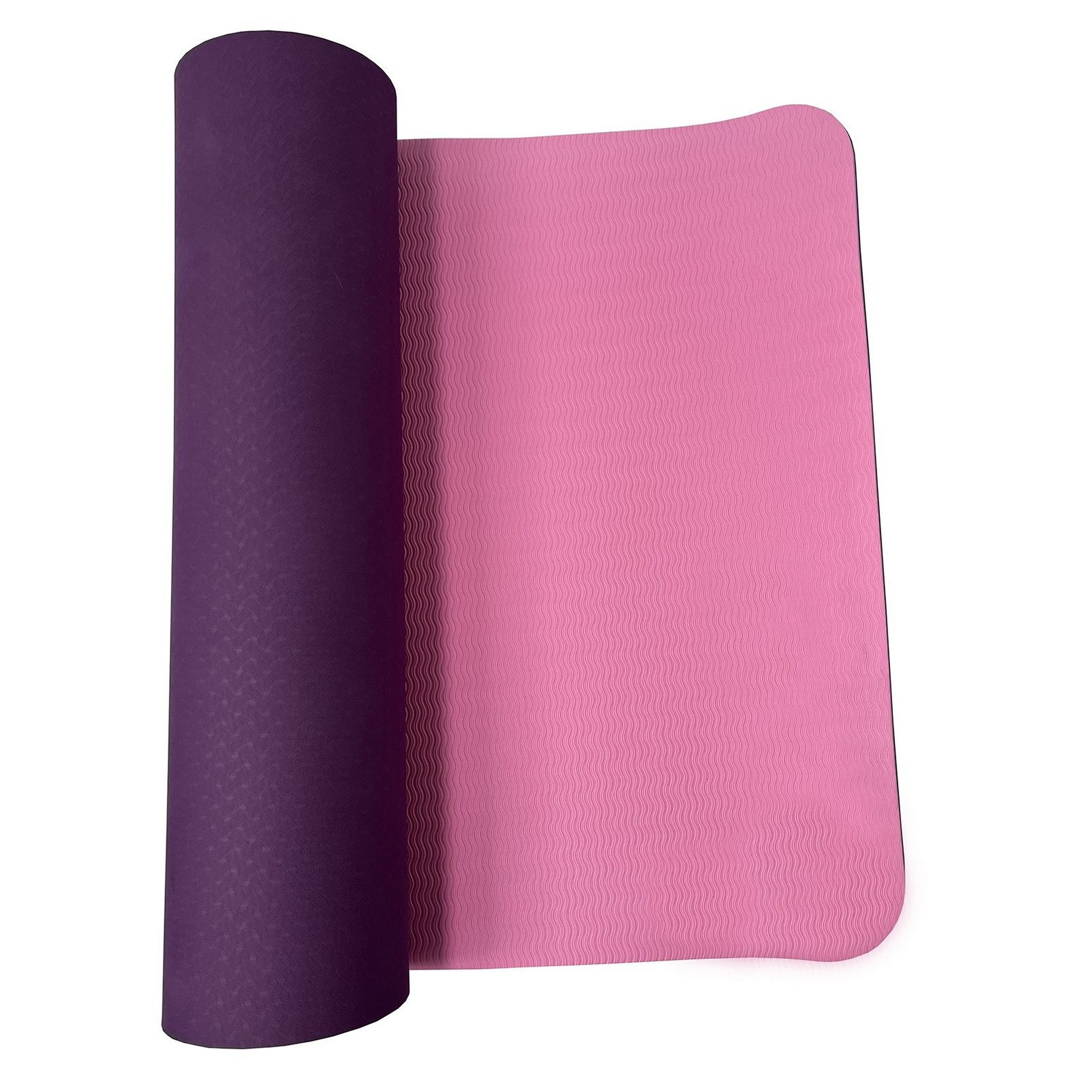 Коврик для йоги и фитнеса  двусторонний, 180х61х0,6см UnixFit YMU6MMVT фиолетовый 2000_2000