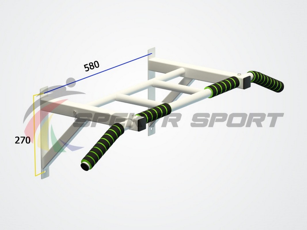 Турник настенный разборный Spektr Sport Орион, белый 1067_800