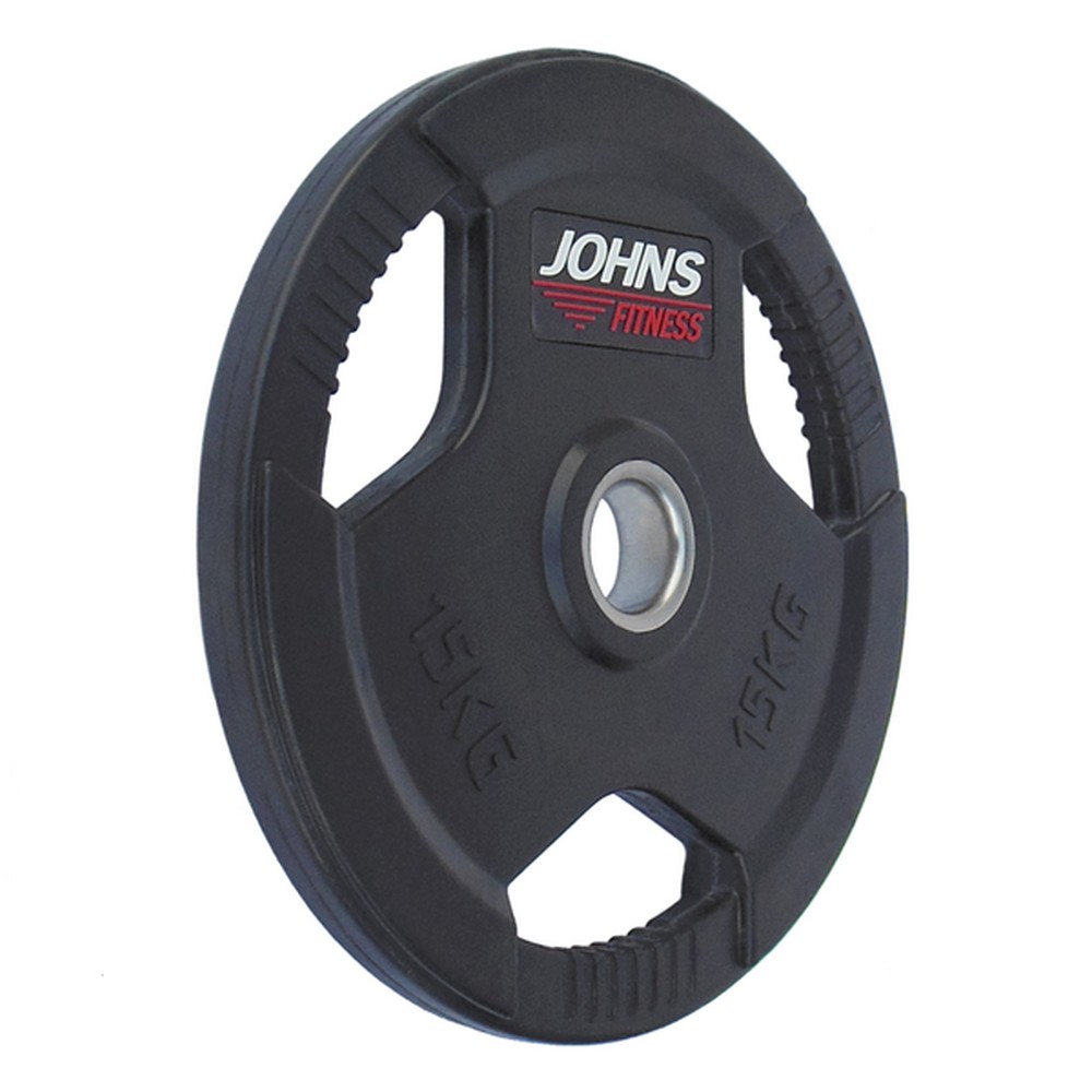 Диск обрезиненный 15кг Johns 91010 -15В черный 1000_1000