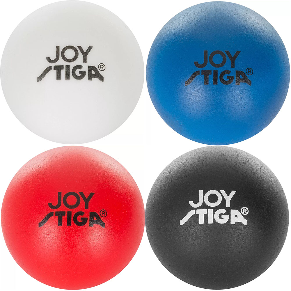 Мяч для настольног тенниса Stiga Joy 1110-5240-04, диам. 40+мм, пластик, упак. 4 шт, белый 1000_1000