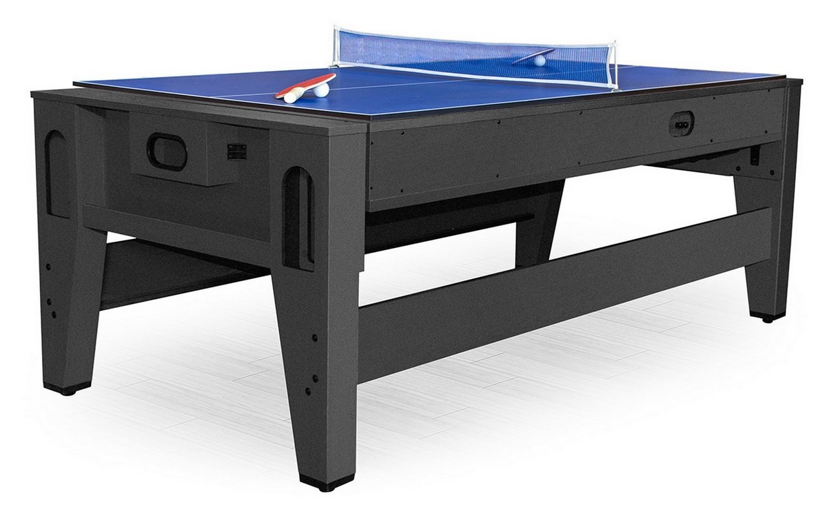 Игровой стол - трансформер Twister DBO бильярд, аэрохоккей, настольный теннис черный 1200_736