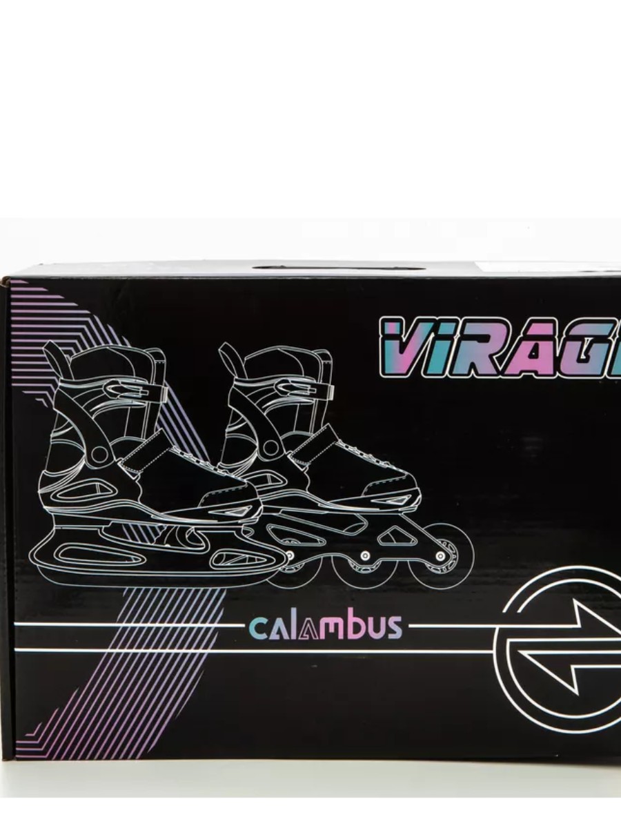 Коньки раздвижные Calambus Virage BOY черный/серый (на 6 размеров) 900_1200
