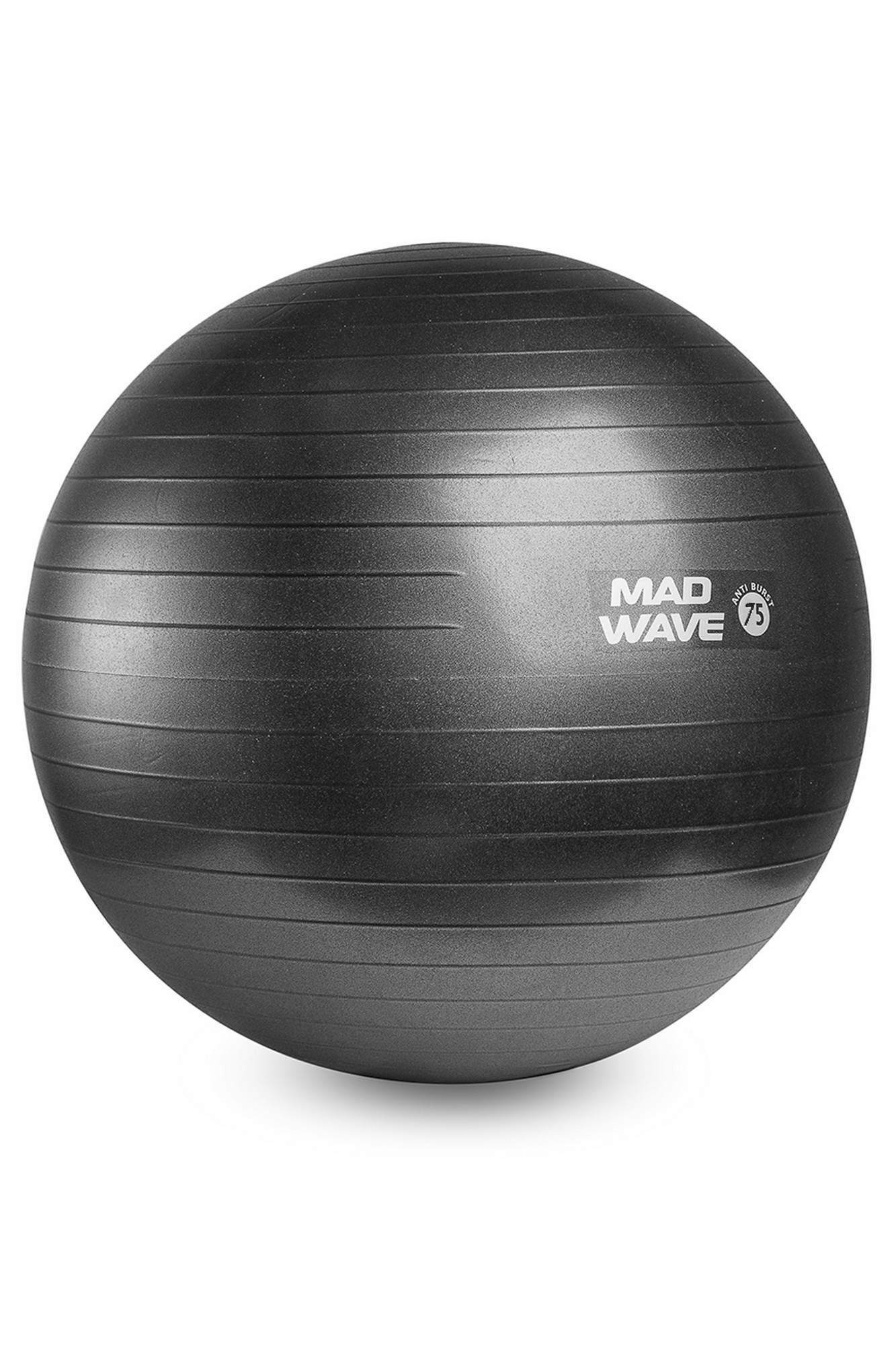 Мяч для фитнеса 75см Mad Wave Anti Burst GYM Ball M1310 01 3 01W графитовый 1333_2000