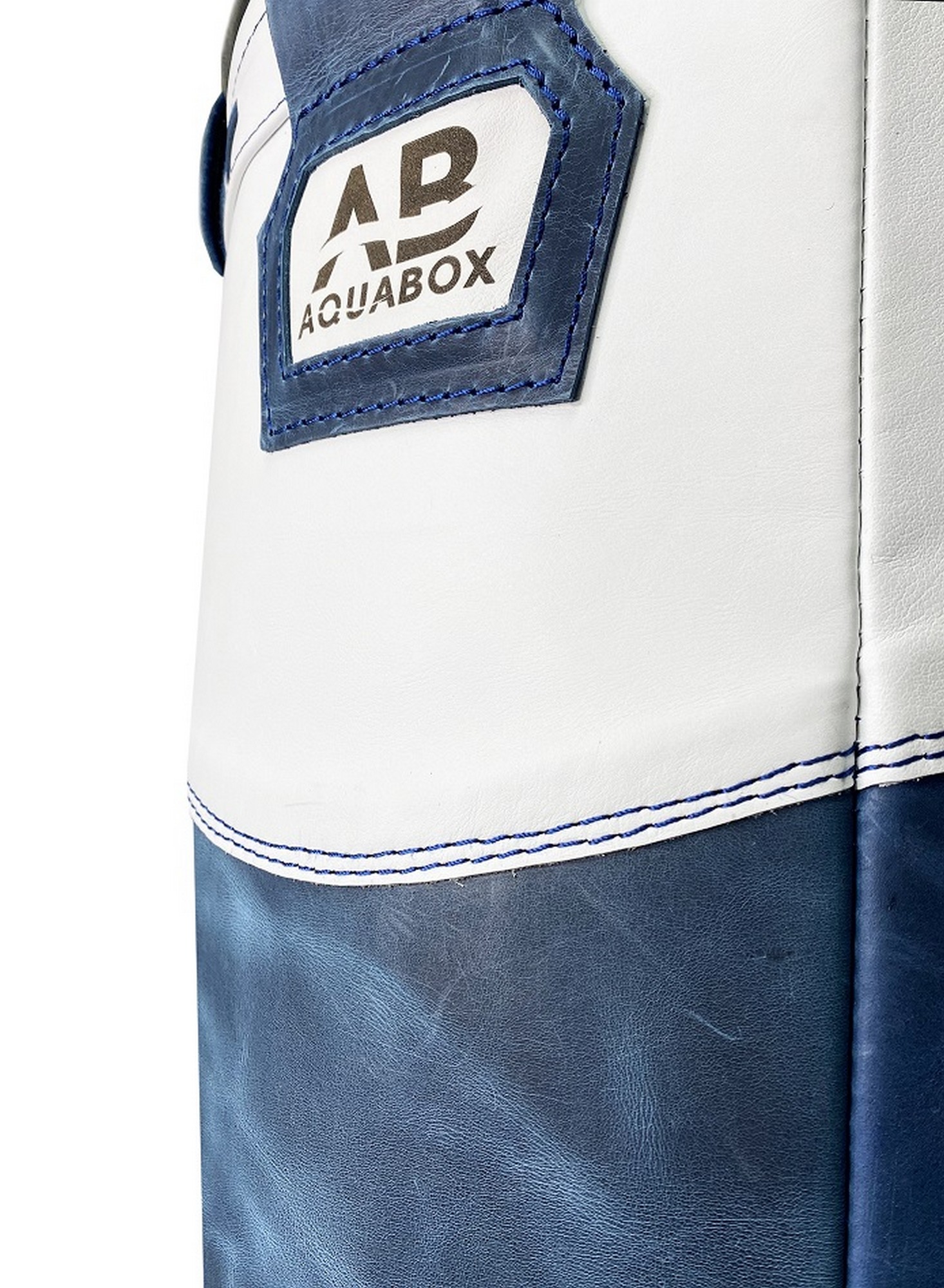 Мешок боксерский водоналивной Aquabox кожа ГПК 40*120-80 SEA сине\белый 1466_2000