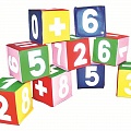 Набор мягких кубиков Цифры 15х15х15см (9шт.) 120_120
