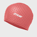 Шапочка для плавания Atemi bubble cap Bright red FBC1R красный 120_120