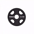 Диск олимпийский обрезиненный Foreman PRR, 2,5 кг PRR-2.5KG Черный 120_120