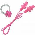 Набор для плавания беруши на шнурке и зажим для носа Sportex B31576 розовый 120_120