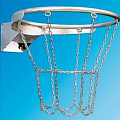 Кольцо баскетбольное c металлической сеткой. 8 отверстий Haspo 924-7063 120_120