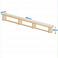 Скамейка гимнастическая 3000мм ЭКО (фанерная) ножки фанера Dinamika 120_120