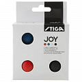 Мяч для настольног тенниса Stiga Joy 1110-5240-04, диам. 40+мм, пластик, упак. 4 шт, белый 120_120