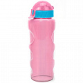 Бутылка для воды LIFESTYLE со шнурком, 500 ml., anatomic, прозрачно/розовый КК0157 120_120